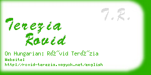 terezia rovid business card